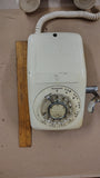 Vintage Automatic Electric AE90 Rotary Wall Phone Ivory White GTE Monophone