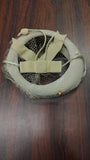 Vintage 1950s Sage Green Velvet Halo Cocktail Hat Netting Veil Union Made