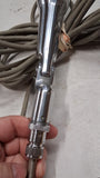 Vintage Knight KN 4550 Dynamic Cardioid Microphone Chrome 14ft Cable Untested
