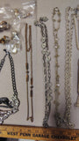 Vintage Jewelry Lot Statement Necklaces Coin Chain Beaded Earrings 35+ Pcs