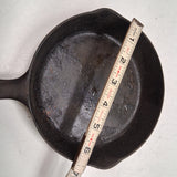Vintage Favorite Piqua Ware No. 3 Cast Iron Skillet 6 1/2 Inch Smiley Logo 1920s