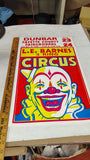 1960s L.E. Barnes 3 Ring Circus Poster Fayette County Fairgrounds PA RARE!