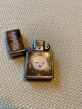 ZIPPO Pittsburgh Steelers 2016 Street Chrome Lighter Nice Shape Football fan!