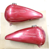 OEM Harley Shovelhead Fatbob Bobtail 3.5 Gal Split Gas Tanks 1967-1972 FLH FX
