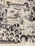 Vtg 34"x24" Poster Cleveland Rock N Roll Hall of fame Beatles Michael jackson Elvis Kiss