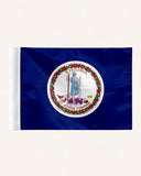 Pro Pad Inc 6" x 9" Virginia Flag Double Sided Motorcycle Flag Sleeve Fits 3/8"