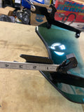 Memphis Shades Windshield Blue trim Motorcycle mep501 Quick Detach honda kawasak