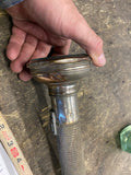20's Vintage Metal Flashlight Large lens Torch brass chrome Tiger Head Fly Eagle