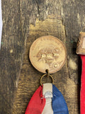 1936 Sons of Columbus medal features a "High Patron" Badge medallion Souvenir