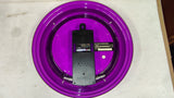 Vintage Harley Davidson Neon Wall Clock 12" Purple Enhance Retro Garage Bar Sign