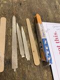 Vintage Sharpening Stones Files Sanding sticks Watchmaker Craftsman Tools Lot