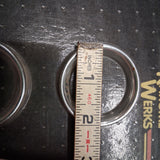 New NOS Khrome Werks 49-1126 2 "Chrome Gauge Bezel Set For Harley FLHT / FLT