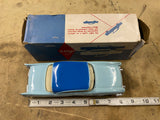 Vintage SMP 1957 Ford Fairlane 500 Promo Car Model Blue Original Box nos MINTY!