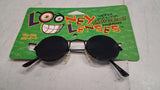 Vtg 1998 Looney Lenses Hologram Skull Sunglasses Round Wire Frame NOS New Card