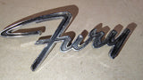1965-1967 Plymouth Fury Fender Emblem Script Trim OEM Mopar 2524233