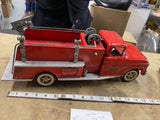 Vintage Tonka No 5 Suburban Pumper 1950s Pressed Steel Fire Truck Toy