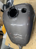 Harley Gas Fuel Tank Gauntlet Gray metallic Charcoal badges Street Road Glide