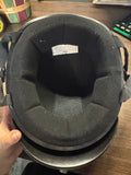 Daytona Half Shell Motorcycle Skull Cap Helmet HI GLOSS BLACK MEDIUM