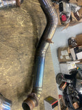 Custom 2-Into-1 Titanium Exhaust Pipe Harley touring Glide FLH Sp concepts?