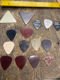 Vtg Nick Lucas Guitar Picks Multicolor Celluloid Acoustic Electric tortise shell