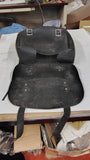 Vintage Black Leather Motorcycle Throwover Saddlebag Shovelhead Sportster 12"