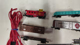 Vintage N Scale Model Train Lot Santa Fe Caboose Freight Cars Track