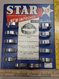 NOS Vintage STAR Stainless Steel Watch Band Store Display Card w/ Box Detroit 69