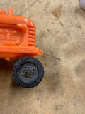 Vintage Barr Orange Plastic Toy Tractor 1960s Retro Collectible Classic
