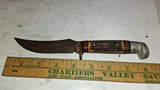 Vintage Western USA H40 Curved Skinner Knife Heavy Rust Patina Restoration Proje