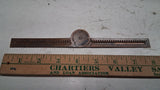Vintage 1928 Keystone Solid Copper Adjustable Parallel Rule Bevel Protractor