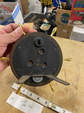 SWIFT Nautical Ship's Wheel Weather Station Barometer Vtg Desk Mantle Boat Camp