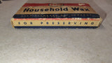Vintage Esso Household Wax Box Standard Oil Co Gas Station Candy Canning