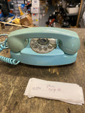 Stromberg-Carlson Aqua Turquoise Rotary Desk Telephone Vintage Oval Collectible