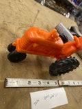Vintage Barr Orange Plastic Toy Tractor 1960s Retro Collectible Classic