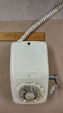Vintage Automatic Electric AE90 Rotary Wall Phone Ivory White GTE Monophone