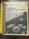 vintage Harley Official Factory Service Manual FLT FXR Models 1340cc84^85