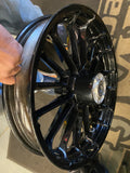 Black Roulette Front Wheel  Harley Touring 3.5x19 OEM Street Road glide FLH Ultr