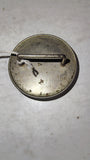 Antique Civil War Era Silvered Brass Horse Bridle Rosette Heart Medallion Tack