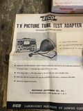 EICO CRA TV Picture Tube Test Adapter for Tube Tester - Great Condition NOS Box