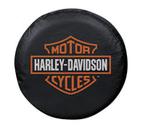 Harley-Davidson Faux Leather 27"-31" Spare Tire Cover For Automobile