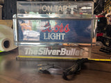 vintage Coors Light "The Silver Bullet" On Tap illuminated bar sign