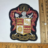 Vtg 4" Phi Kappa Theta Fraternity Blazer Patch Crest JFK Alumnus Note Condition