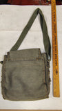 Vintage Military Style Olive Green Canvas Messenger Crossbody Bag