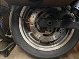 Black Mag Wheels Harley Street Bob Low Rider OEM 4.5x17 19 FXD FXDL 2006^ dual d