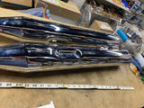 4" Chrome Mufflers High Output Exhaust Tip Touring Bagger Glide FLH Slip on twin