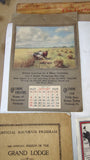 Vintage Advertising Ephemera Lot 1917-1950s First Aid Booklets Grocery Signs