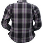Ashwood Women's Flannel  SHIRT- Purple -1W - elbow/shoulder armor - riding gear