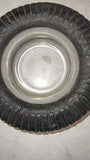 Vintage Seiberling All Tread Tire Glass Rubber Advertising Ashtray 7"