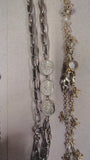 Vintage Jewelry Lot Statement Necklaces Coin Chain Beaded Earrings 35+ Pcs