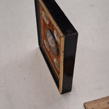 Vintage Mid Century Rococo Fragonard Revival Miniature Porcelain Portrait Frame